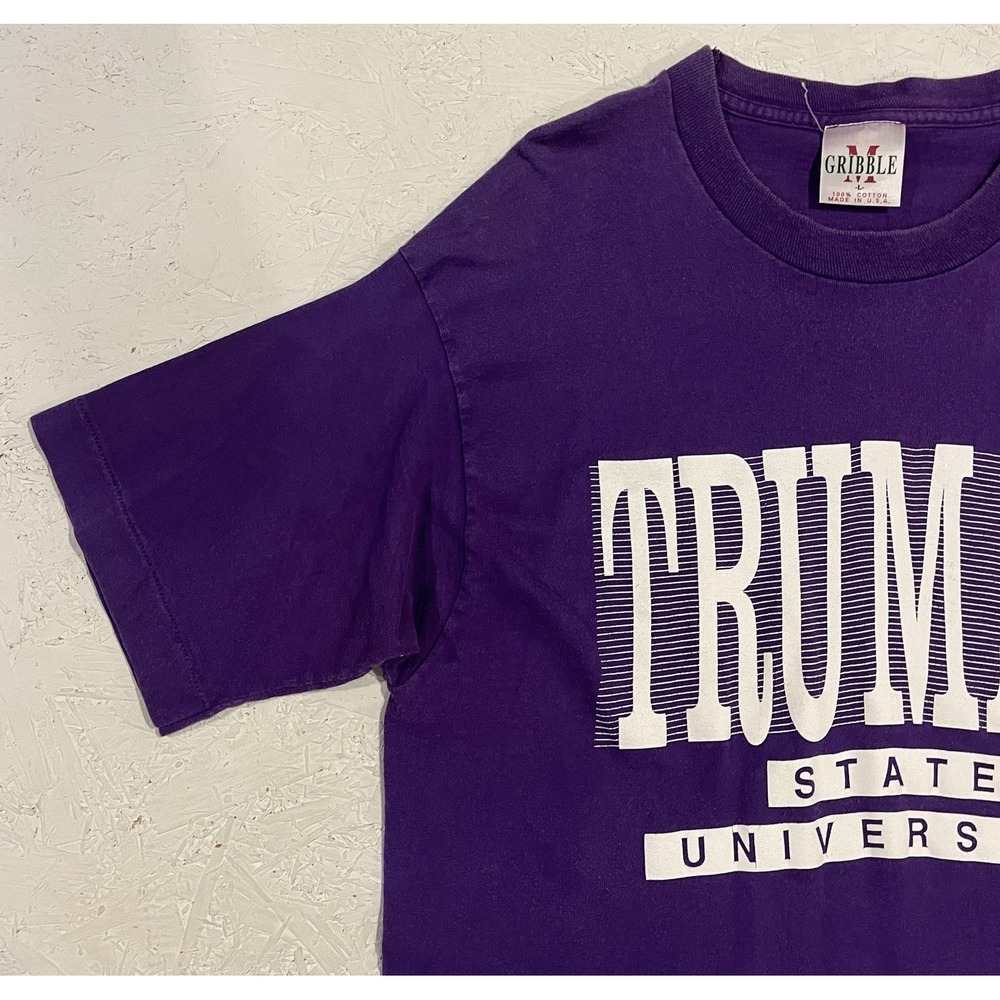 Vintage Truman State Bulldogs Shirt Mens Size M Single Stitch Purple‎ College - Picture 4 of 10